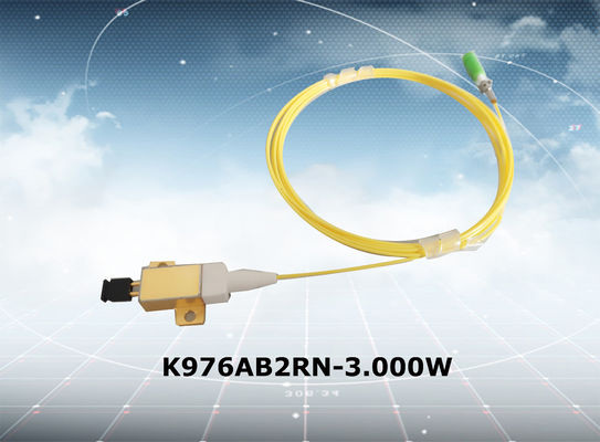 3 Watt 976nm Fiber Coupled Diode Laser , 105µm / 200µm Diode Laser Module